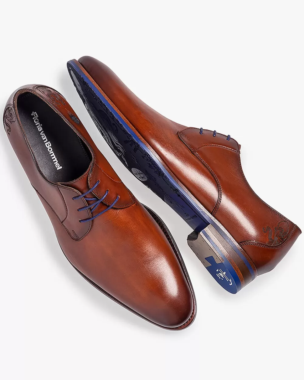 Floris van Bommel Hochzeit | Business Schuhe></noscript>De Stapper 44.00 Dunkelcognac