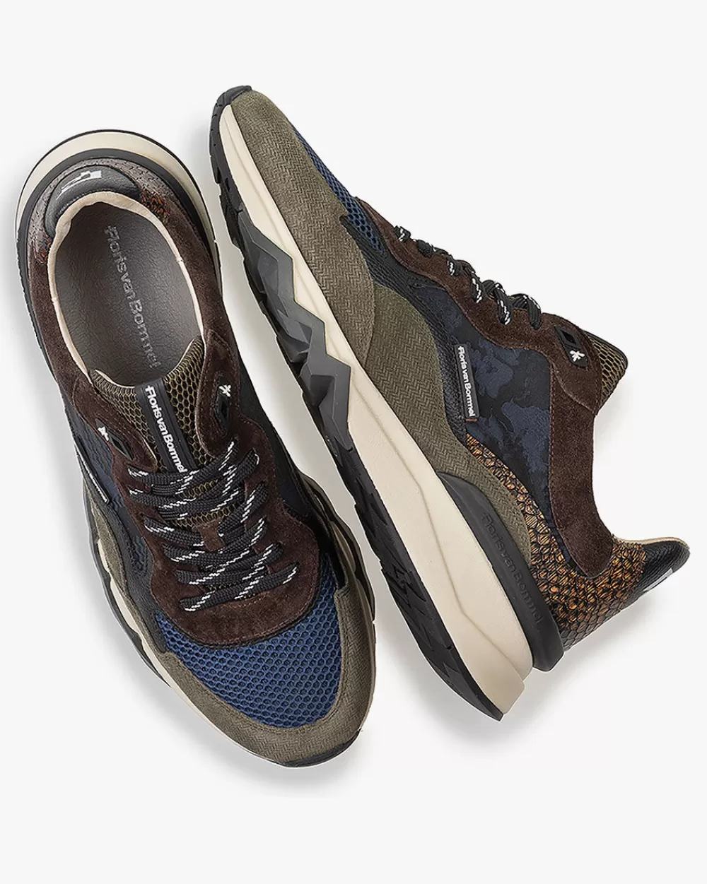 Floris van Bommel Weekend | Sneaker></noscript>De Zager 02.34 Dunkelbraun kombi